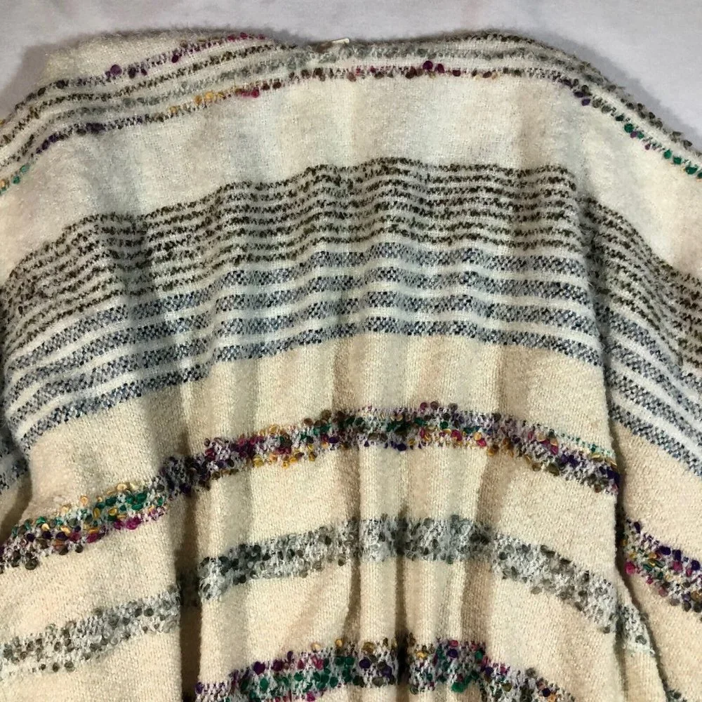 NEW Anthropologie Anthro Womens One Size Ivory Chunky Open Cardigan NWT $120 - Picture 8 of 12